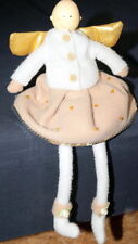 1 Engel Schutzengel /Zippfelmütze Tilda Art Stoffpuppe Kantenhocker Shabby 30 cm