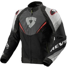 Revit Quantum 3 Air Textiljacke Grau / Rot Motorradjacke 