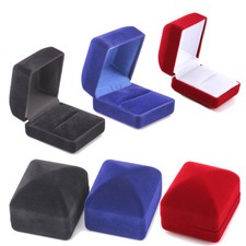 Samt Ohrringe Ringe Schmuckschatulle Schmucketuis Ringbox Schmuckbox Geschenkbox