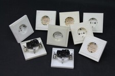 1x alte Steckdose DDR Unterputz eckig mit Schuko vintage 