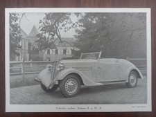 Salmson S 4 Cabriolet Roadster, Abbildung, 1937