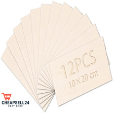 Balsaholzplatten, DOITEM 12 Stück Dünne Holzplatten aus Balsaholz, 200 x 100 ...