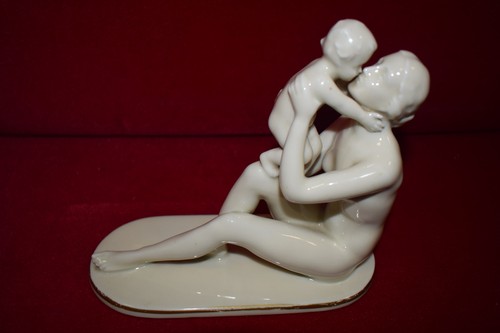 Porzellanfigur mutter mit - porzellanfigur,