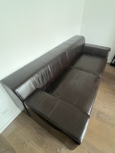 Leder sofa braun sitzer - leder,
