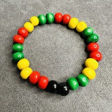 Boho Armband Rasta Farben