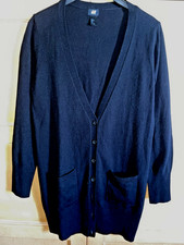 H&M Long Cardigan schwarz L 42