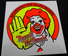 Werbe-Aufkleber Ronald