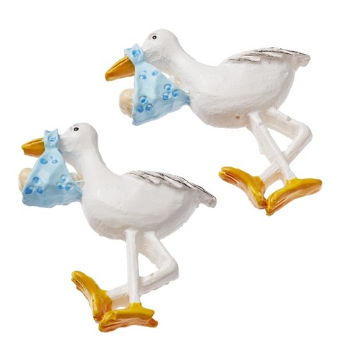 Stk storch baby blau geburt - 3,