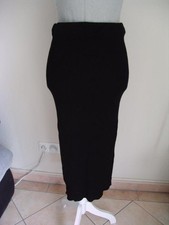 •●♥ H&M - langer Rock - Gr. S - schwarz ♥●•(11