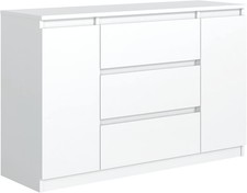 Kommode Sideboard - Schrank mit 3 Schubladen - Schubladenschrank - 140 cm