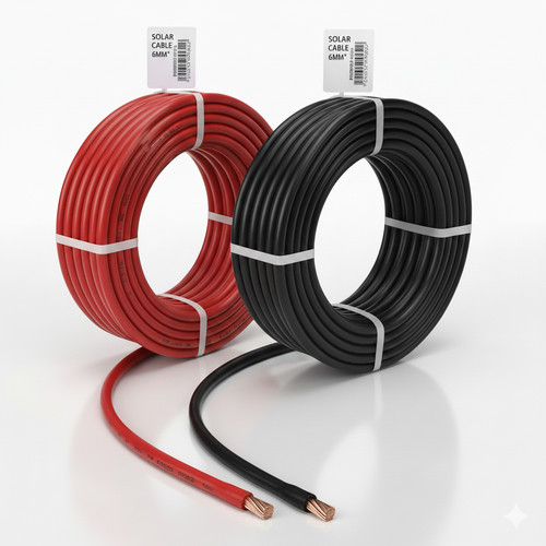Solarkabel set rot schwarz - rot,