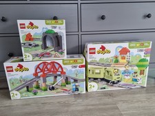 LEGO DUPLO 10425 10426 10427 - 3ER SET INTERACTIVE EISENBAHN SCHIENEN TUNNEL 