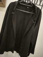 Jersey blazer gehrock schwarz - ,
