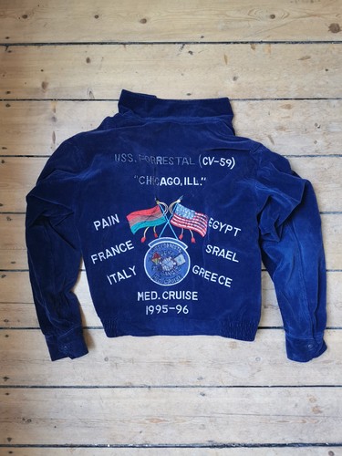Vintage navy tour jacket - vintage,