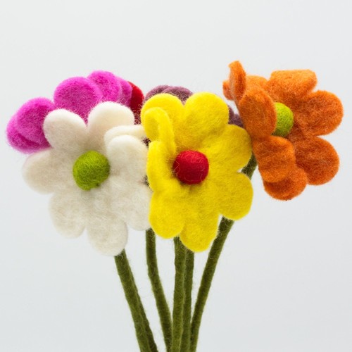 Filzblumen gänseblümchen - -,