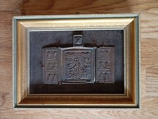antike Ikone Triptychon Bronze