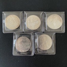 5x 500 Schilling Silbermünzen Österreich 0.925 Silber 5x 24g