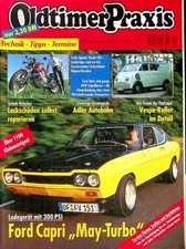 1) Oldtimer Praxis 10/2000 - Ford Capri May Turbo mit - DKW Schnellaster Typ 30