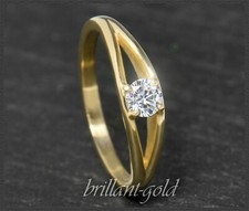 Diamant 585 Gold Damen Ring