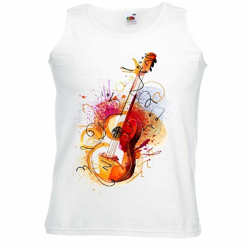 Tank top gitarre geige - geige, bass