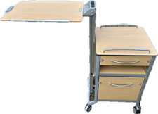 Wissner Nachtschrank mit Schubfach / Drehtür & Tabletablage höhenverstellbar