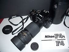 Telezoom Objektiv Nikon ED AF NIKKOR 80 -200mm F1:2,8 mit Nikon Kameragehäuse F4