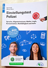 Buch, Einstellungstest Polizei von Kurt Guth, 2023, neuwertig alles Bestens!