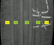235/35 R19 91Y Sommerreifen Continental SportContact 4-7mm DOT 1922 - 4 REIFEN