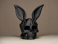 Skull Bunny Figurine –
