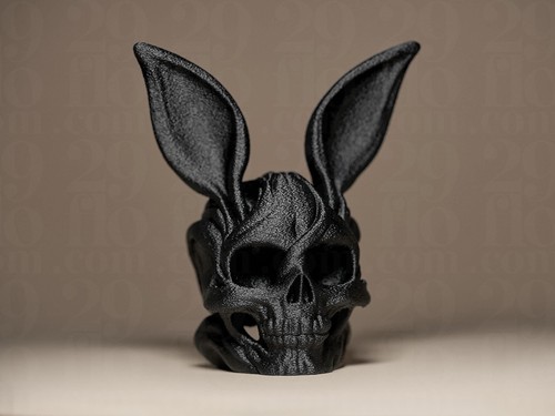 Skull bunny figurine - skull, –