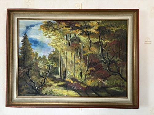 ölgemälde herbstwald - Ölgemälde, „herbstwald“