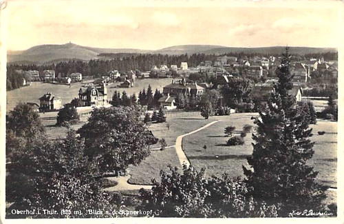 Oberhof panorama blick zum - oberhof,