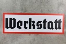 Schild Werkstatt Retro