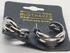 Edelstahl Creolen in Gold und