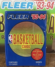 1993-94 FLEER NBA Basketball (Series 1) PACK 15 Cards SHAQ DREXLER IMPORT OVP!!