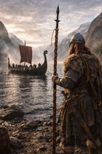 Wikinger Speer, Messer Deko