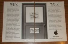 Seltene Werbung APPLE Computer - Witz & Wahr 1988