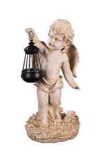 2.Wahl Engel NF86335C Groß 42cm Gartenengel Deko-Engel mit LED Solar Lampe