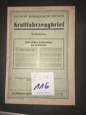 MZ ES 150/1 DDR Kfz Brief