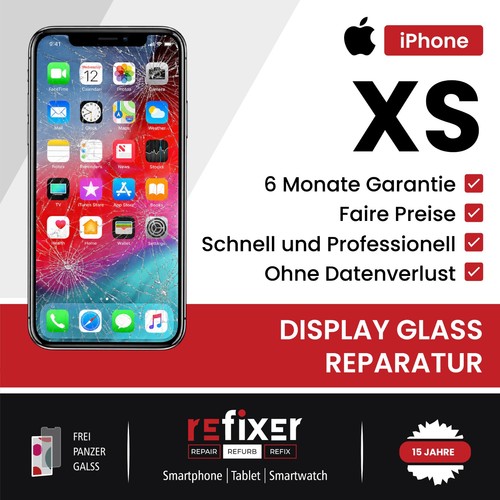 Iphone display frontglas - xs,