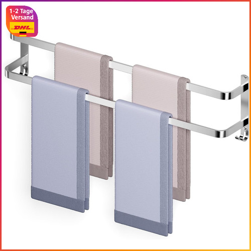 Handtuchhalter silber 80cm - handtuchhalter,