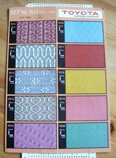 Toyota Musterlochkarten-Set No. 7011 bis 7020 24er Rapport