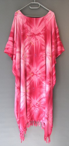 Kaftan maxi kleid rosa pink - kaftan,