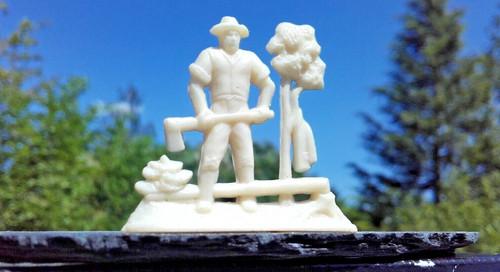 Diorama holzfäller figur - diorama,