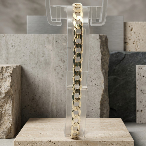 Goldenes panzerarmband - goldenes,