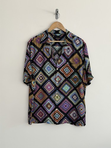 Allsaints häkel print hemd - allsaints,
