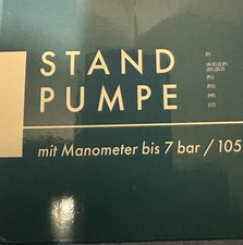 Portable Mini Fahrrad Pumpe Fußpumpe Luftpumpe Druckanzeige 120 Psi Standpumpe