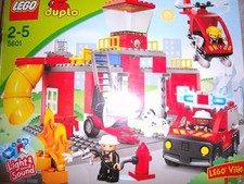 Lego Duplo 5601 Feuewehrstation,Set Komplett,Mit Licht&Sound,Ovp,Bauanleitung