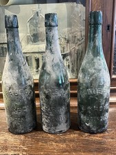 Neckartenzlingen alte grüne Bierflasche Brauerei Krone ca. 0,7 lt Bodenfund