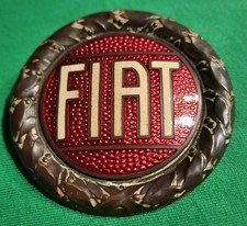  Emaille Emblem Original Fiat 124 Spider von Lorioli Milano